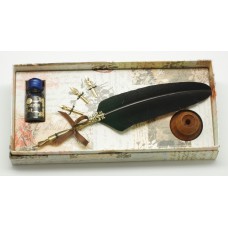 Calligraphy dip pen set, Turkey feather